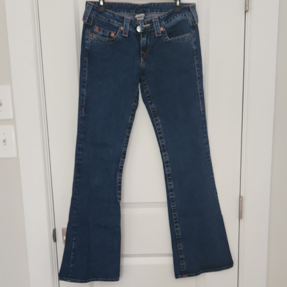 True Religion Dark Blue Flare Jeans